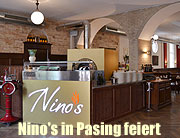 Die mit dem goldenen Pizza-Holzofen: Nino`s Ristorante Bar Pizzeria in München Pasing feiert ersten Geburtstag am 19.06.2015  (©Foto: GastoPR)